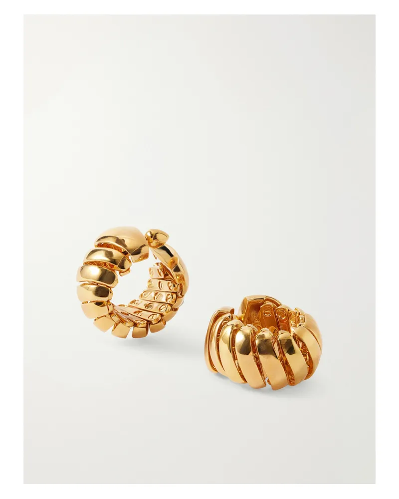 Alaïa Goldfarbene Creolen Gold