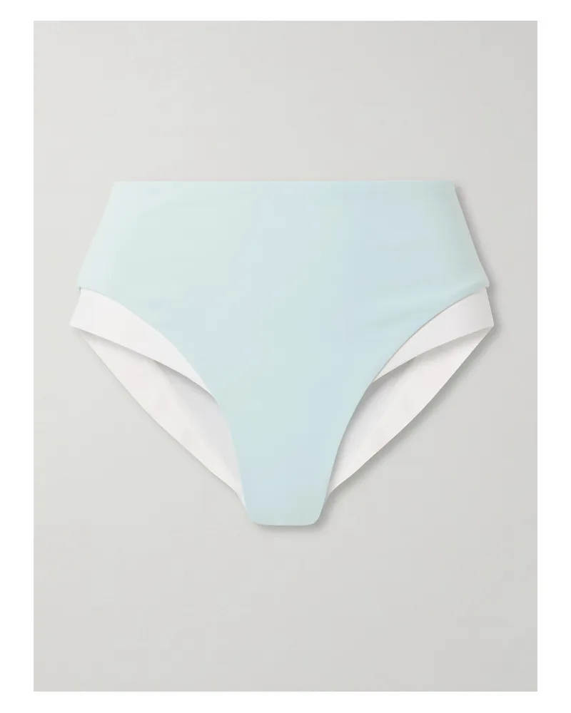 Marysia Bianco Zweifarbiges Bikini-höschen - Blau Blau