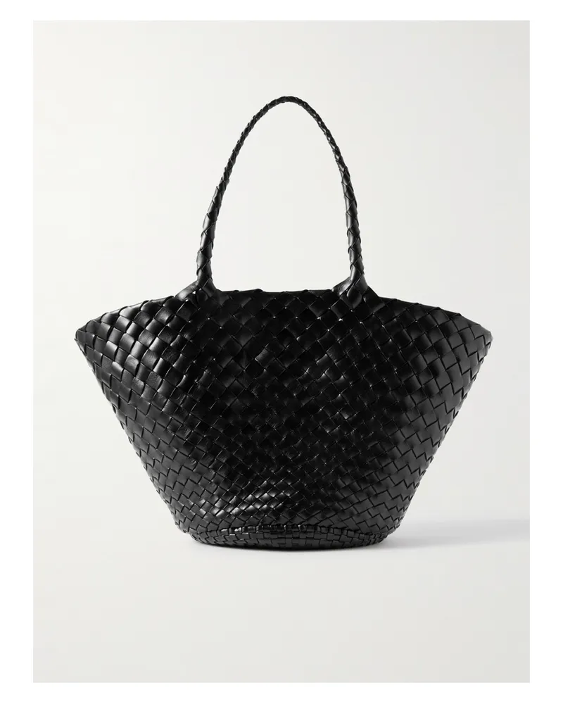 Dragon Diffusion Egola Woven Leather Tote - Black Black