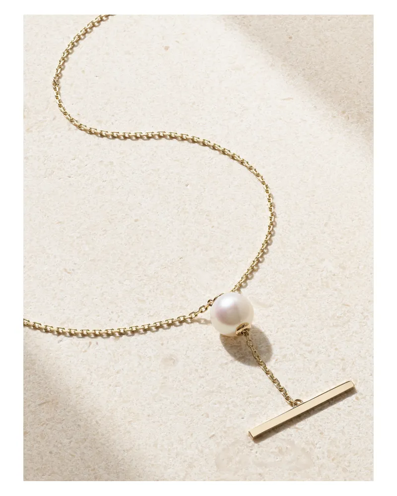 MIZUKI Kette Aus 14 Karat Gold Mit Perle Gold