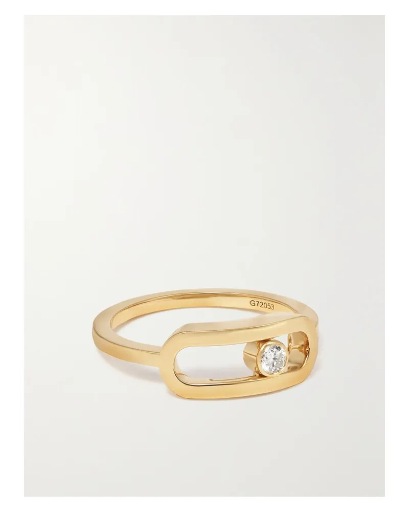 Messika Move Uno Ring Aus 18 Karat Gold Mit Diamant Gold