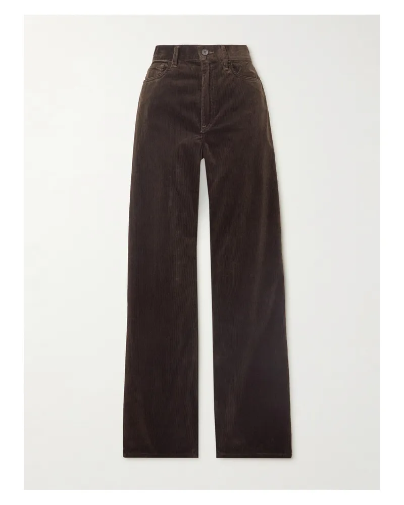 Ralph Lauren Hose Mit Weitem Bein Aus Baumwollcord - Braun Braun