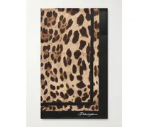 Leopard-print Silk-twill Scarf - Animal Print