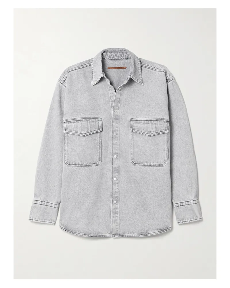 Petar Petrov Get Up Oversized-jeanshemd - Grau Grau