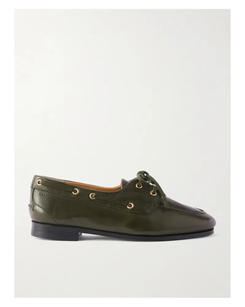 Bally Pathy Bootsschuhe Aus Leder - Grün Grün