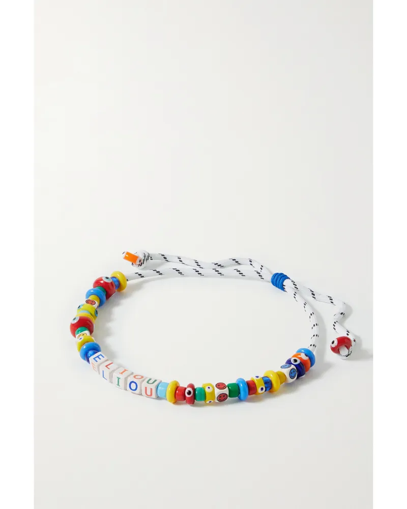 ÉLIOU Enfant Kette Aus Kordel Mit Zierperlen - Blau Blau