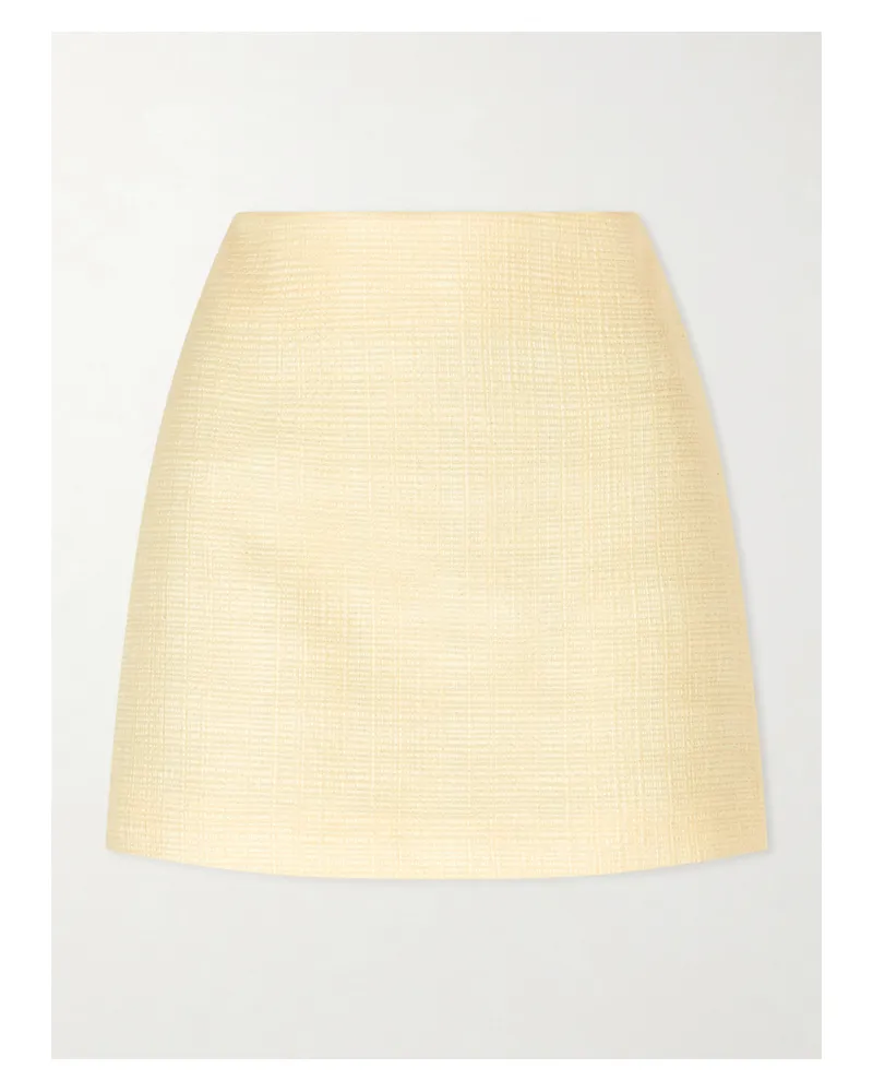 Blazé Milano Ourway Cotton‑blend Woven Mini Skirt - Yellow Yellow
