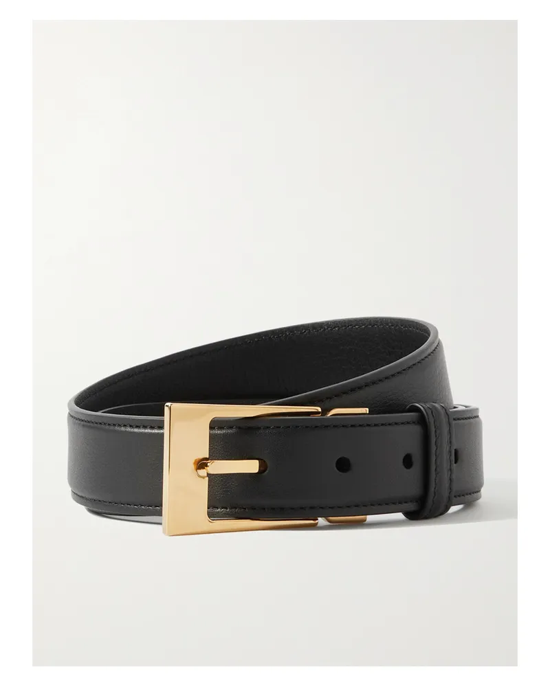 The Row Jewel Leather Belt - Black Black