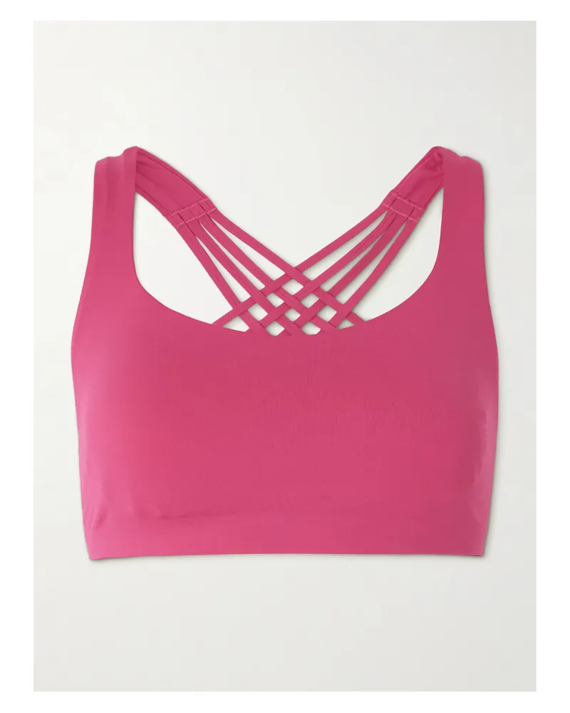 LULULEMON Flexyflex Yoga Bra Light Support – Sport-bh - Körbchengrößen A–c - Pink Pink