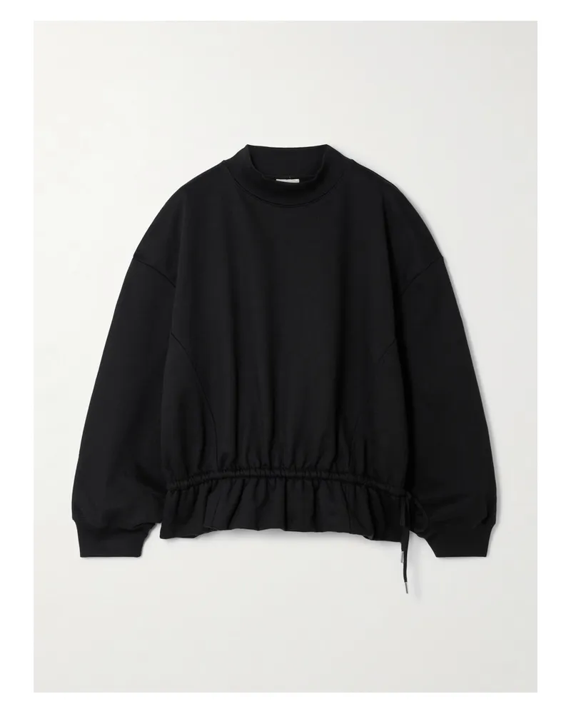 Dries van Noten Sweatshirt Aus Baumwoll-jersey Mit Schößchen - Schwarz Schwarz