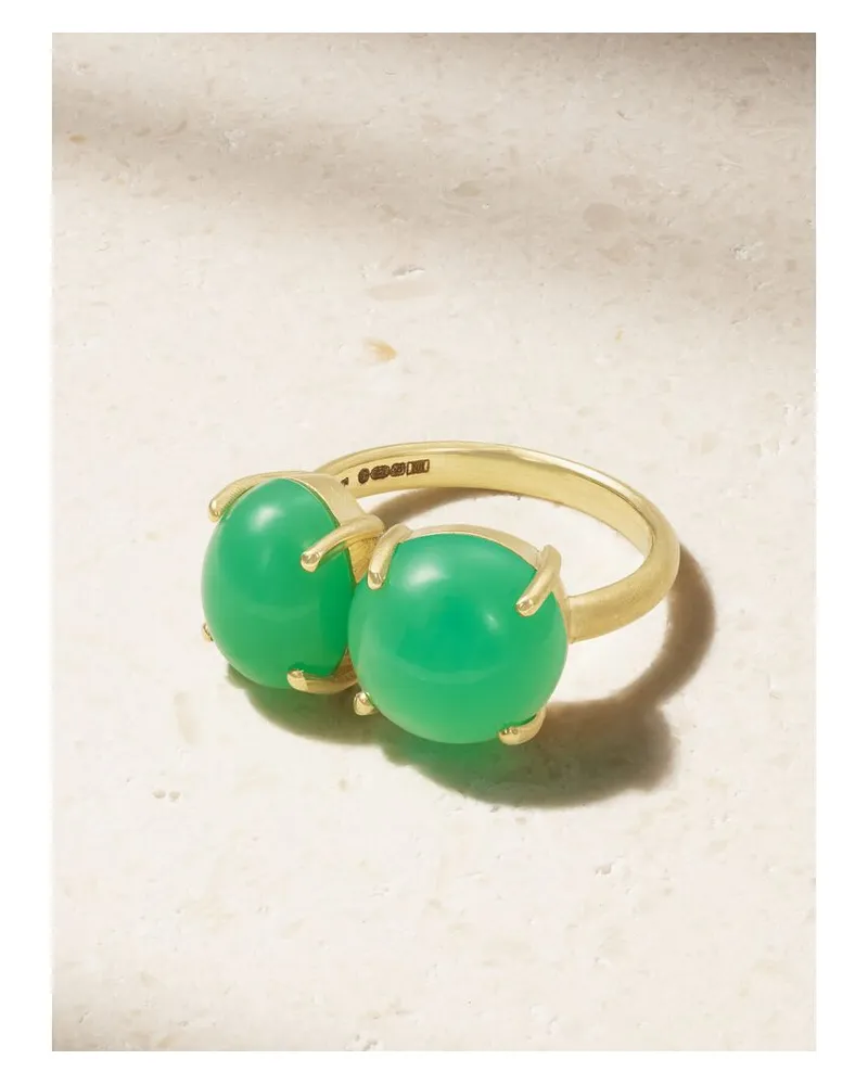 Irene Neuwirth Classic Ring Aus 18 Karat Gold Mit Chrysoprasen - Grün Grün