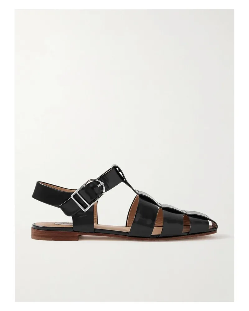 Gabriela Hearst Lynn Sandalen Aus Leder - Schwarz Schwarz