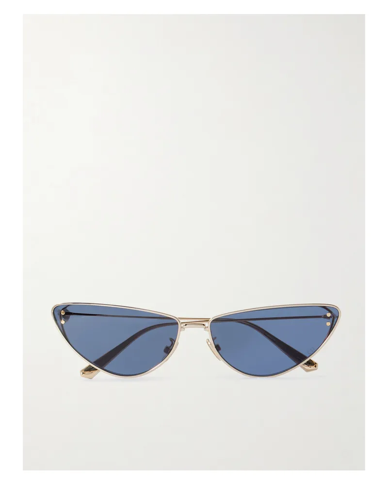 Dior Missdior B1u Cat-eye Gold-tone Sunglasses - Blue Blue