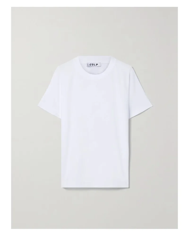 CDLP T-shirt Aus Einer Lyocell-baumwollmischung - Weiß Weiß