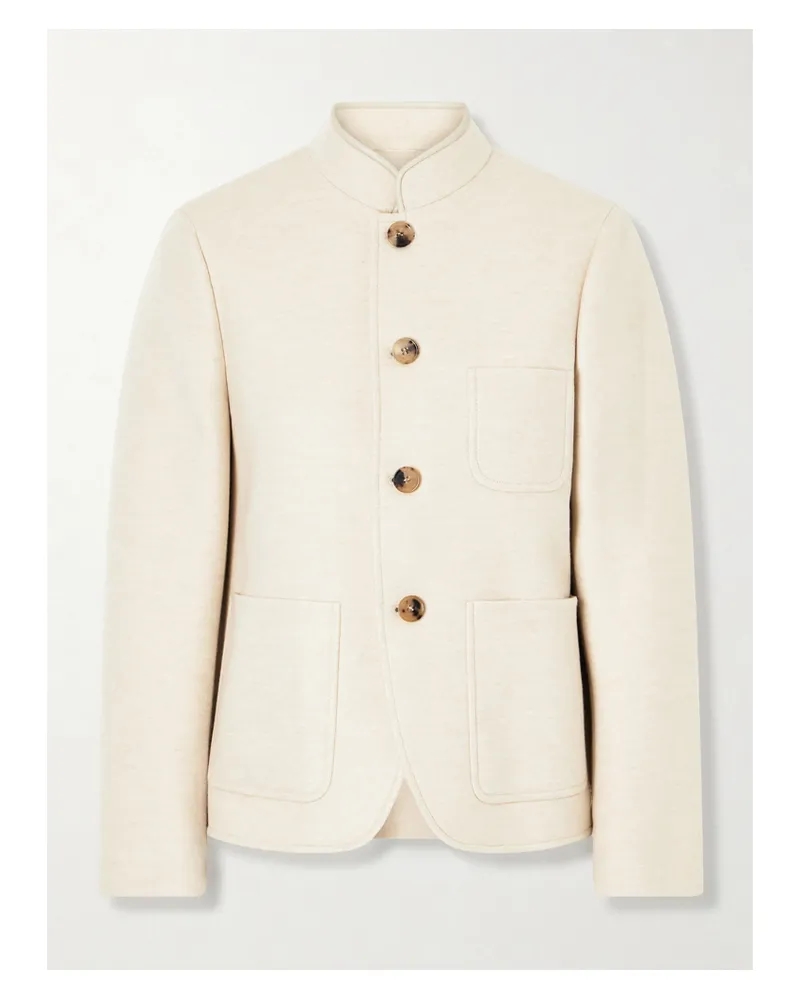 Loro Piana Spagna Mini Cashmere Jacket - Neutrals Neutrals