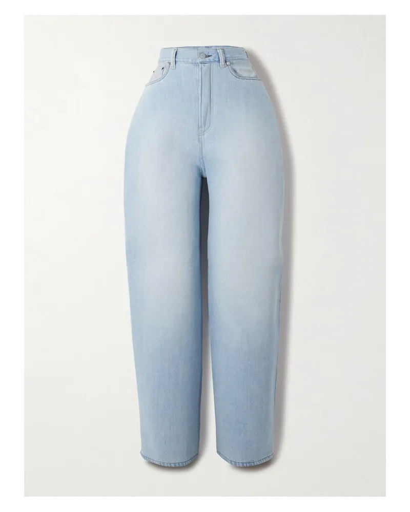 Acne Studios Hoch Sitzende Jeans Mit Weitem Bein Und Wattierung - Blau Blau