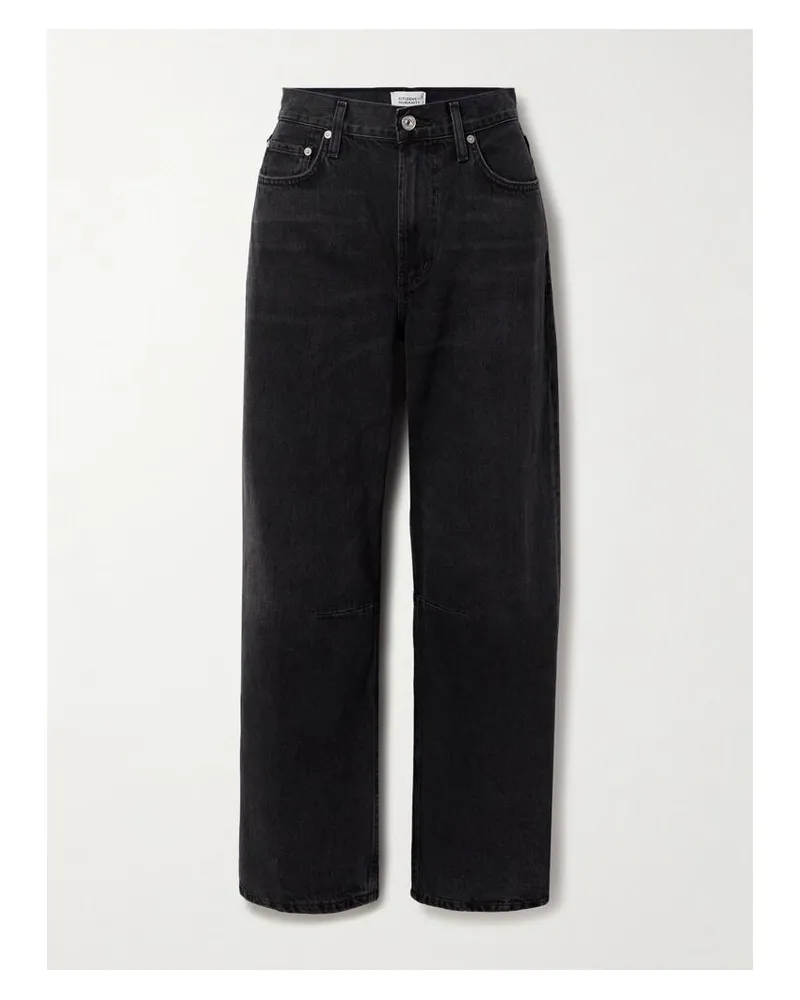 Citizens of humanity Miro Halbhohe Barrel-jeans - Schwarz Schwarz