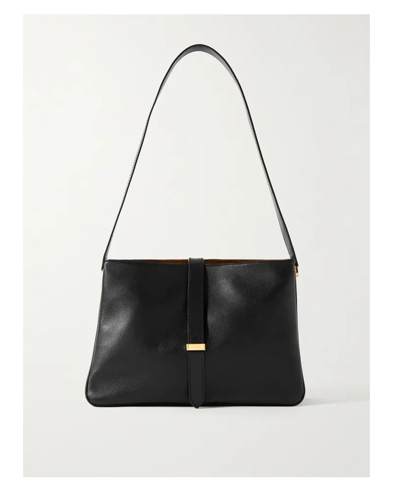 Nili Lotan Jane Leather Shoulder Bag - Black Black