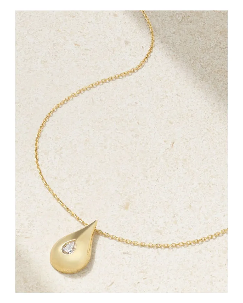 MATEO Kette Aus 14 Karat Gold Mit Diamant Gold