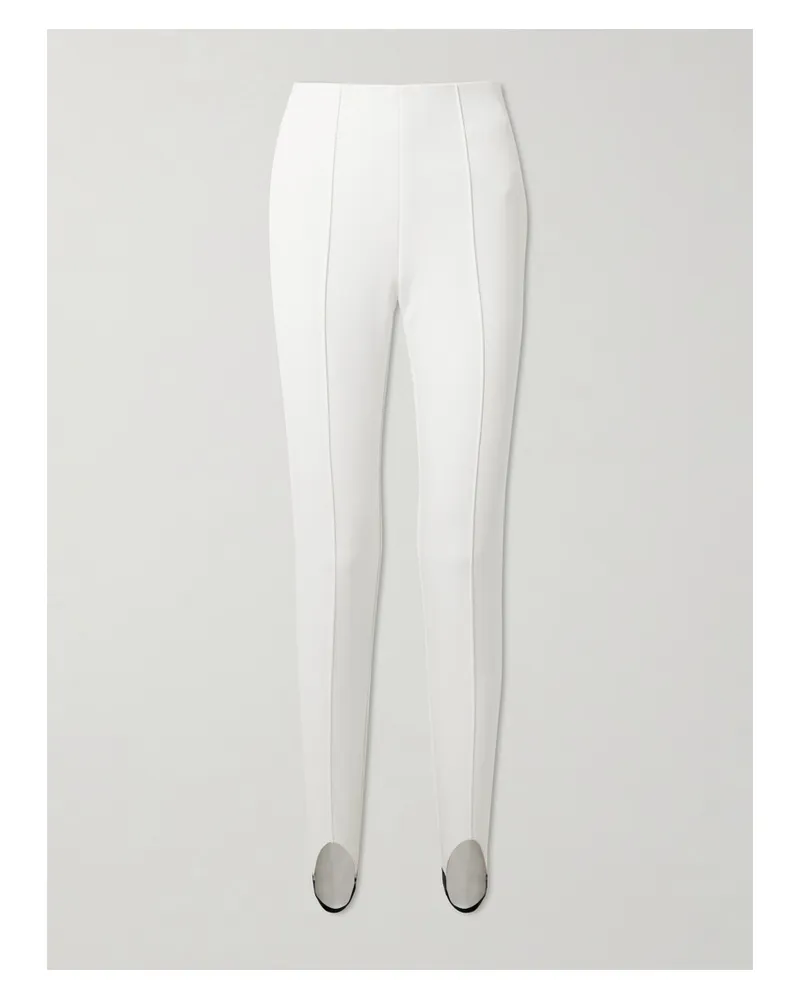 Bogner Elaine Skihose Aus Stretch-material Mit Steg Und Stickerei - Wollweiß Wollweiß