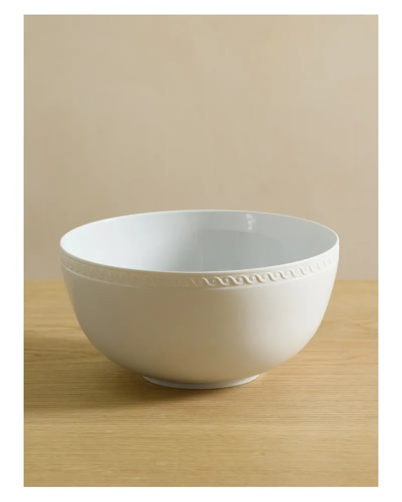 L’OBJET Neptune Large Porcelain Bowl - White White
