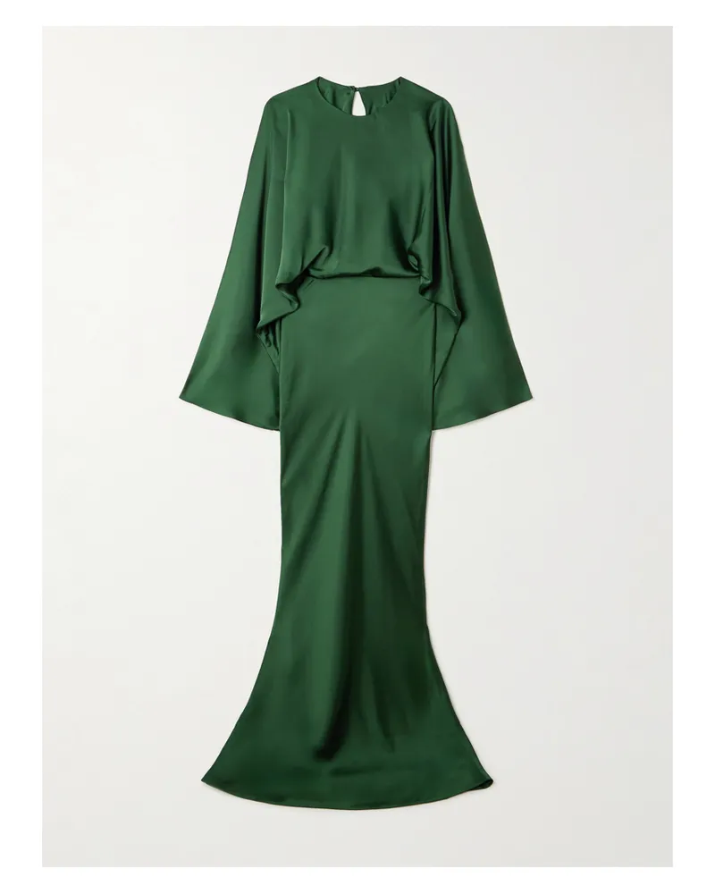 Norma Kamali Obie Robe Aus Satin - Grün Grün