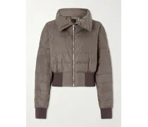 Moncler Appliquéd Quilted Shell Down Jacket - Brown