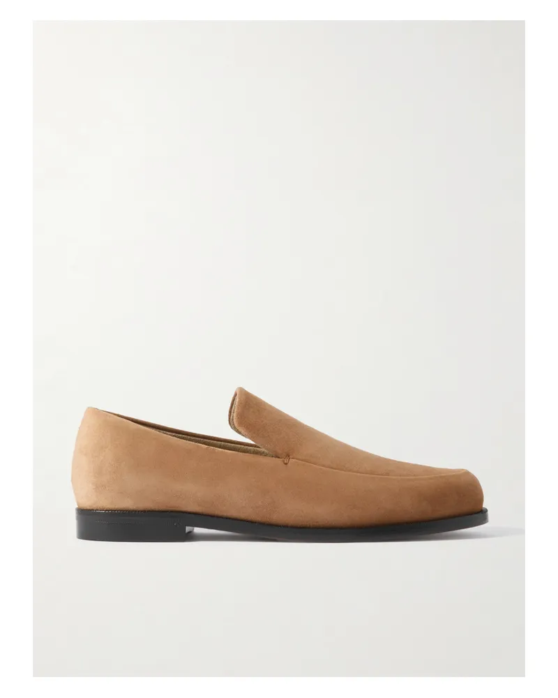 KHAITE Alessio Loafers Aus Veloursleder - Braun Braun