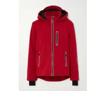 Skijacke Aus Wattiertem Shell Mit Kapuze - Rot
