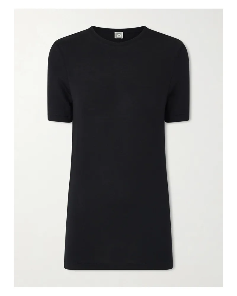 Totême T-shirt Aus Jersey - Schwarz Schwarz