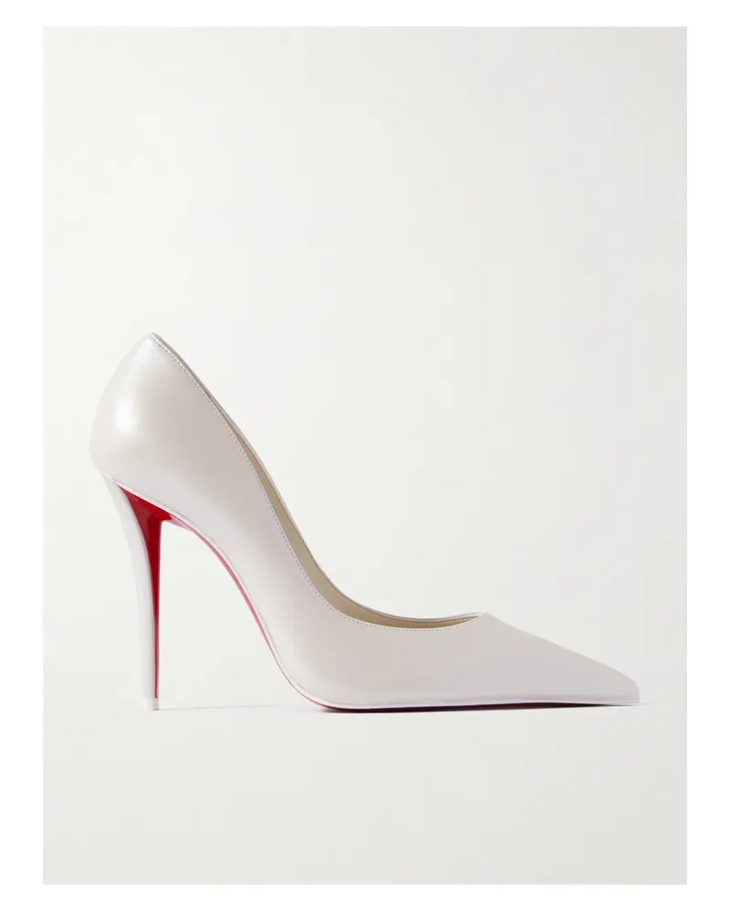 Christian Louboutin Miss Z 100 Pumps Aus Lackleder - Weiß Weiß