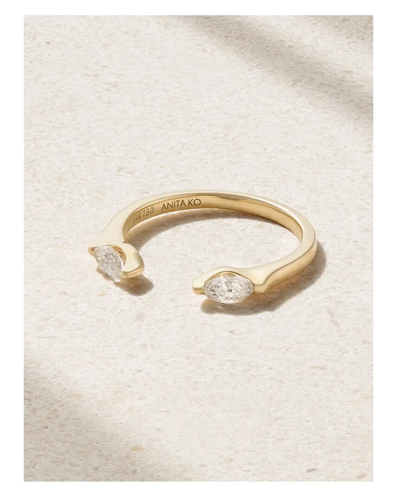ANITA KO Orbit Ring Aus 18 Karat Gold Mit Diamanten Gold