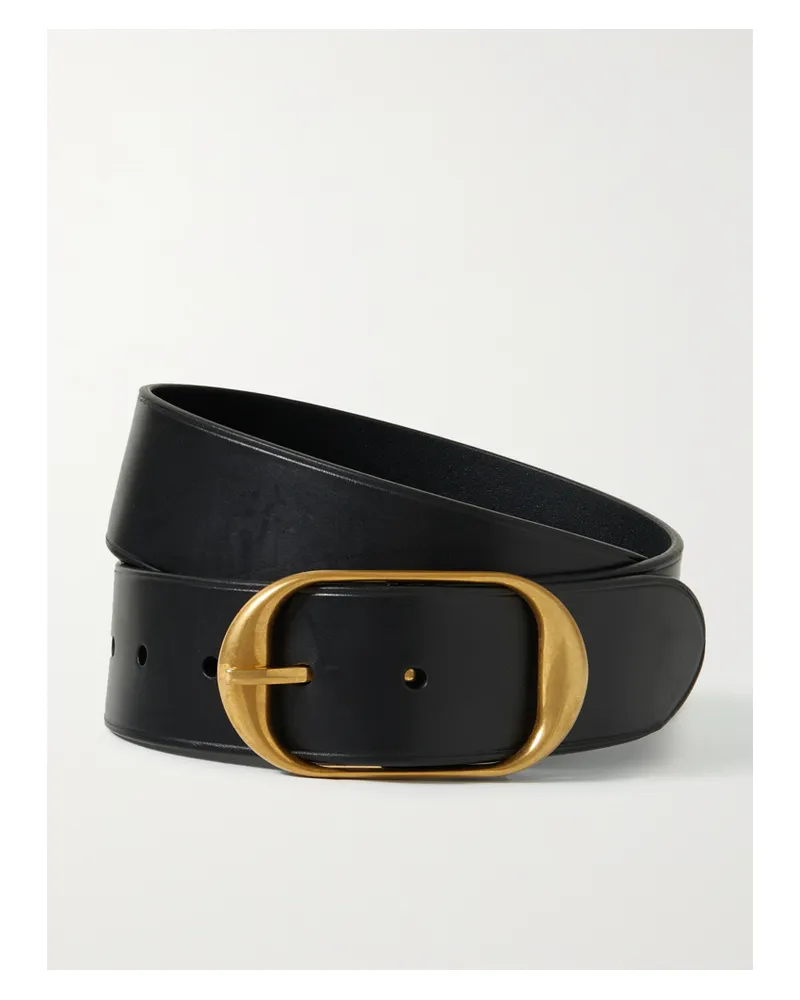 Nili Lotan Nili Leather Belt - Black Black