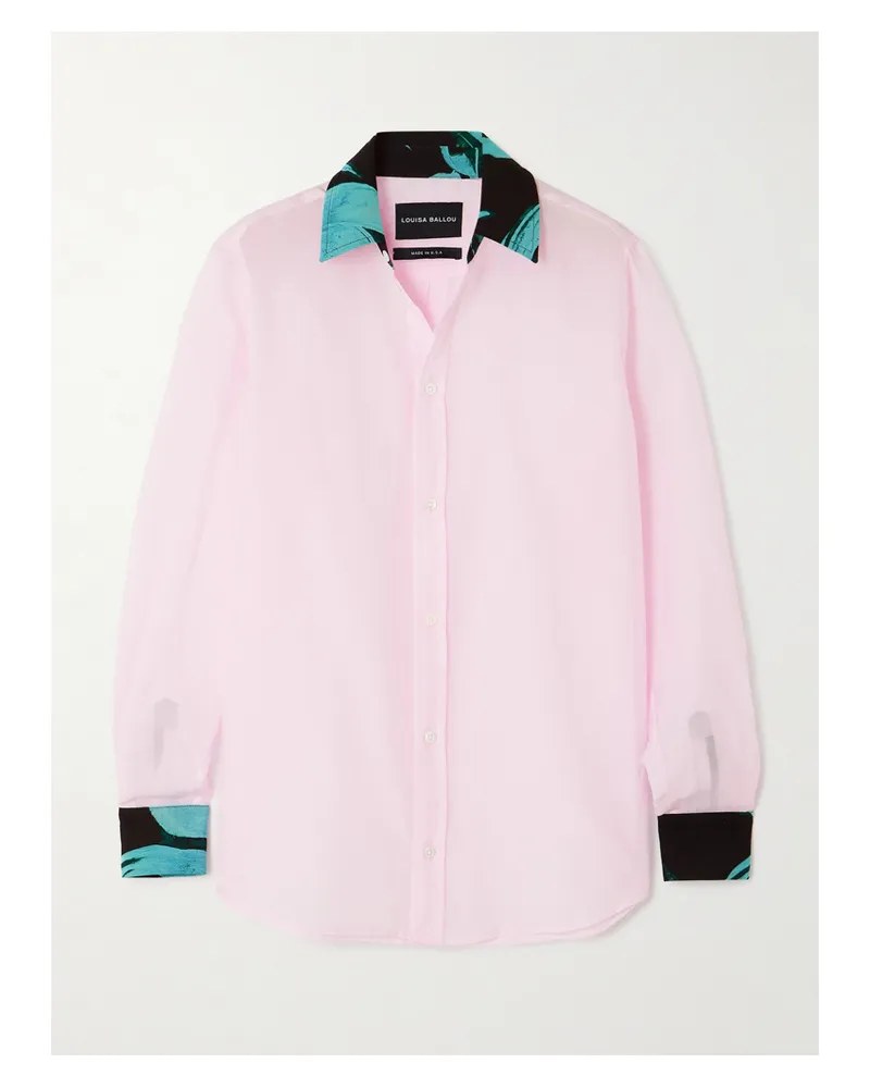 Louisa Ballou Hemd Aus Einer Baumwoll-seidenmischung Mit Prints - Mehrfarbig Mehrfarbig