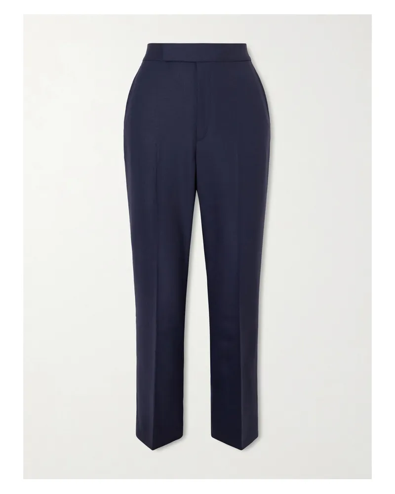Maria Mcmanus Wool-blend Tapered Pants - Blue Blue