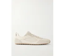 Field Leather, Mesh And Suede Sneakers - Neutrals