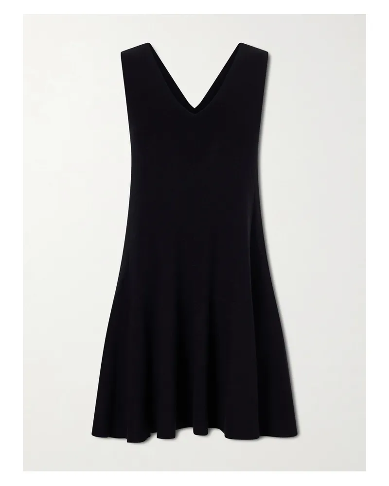 arch4 Cotton, Silk And Cashmere Mini Dress - Black Black