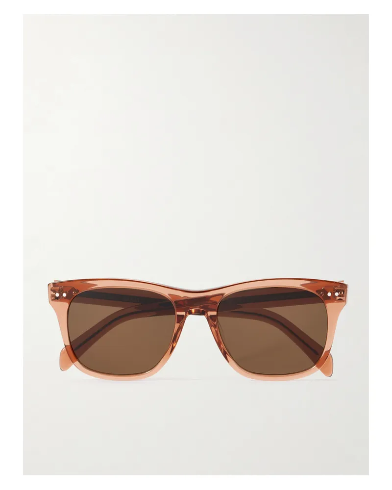 Celine Square-frame Acetate Sunglasses - Brown Brown