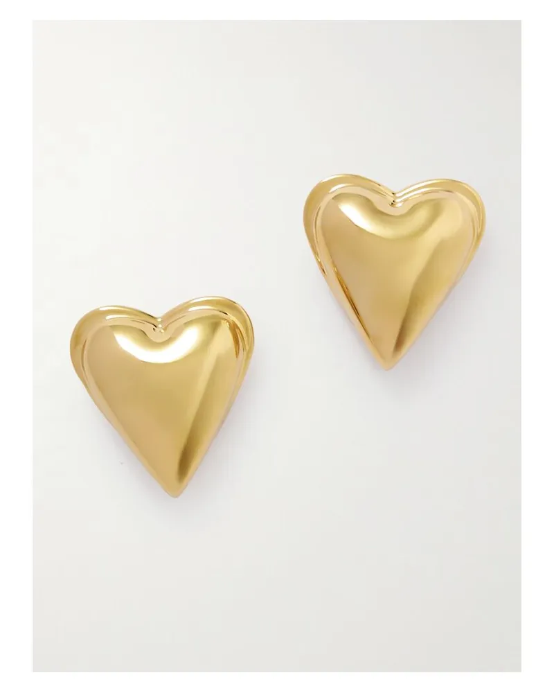 Alaïa Bombe Goldfarbene Ohrringe Gold
