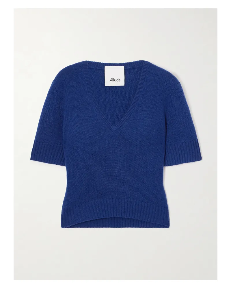 ALLUDE Kaschmirpullover - Blau Blau