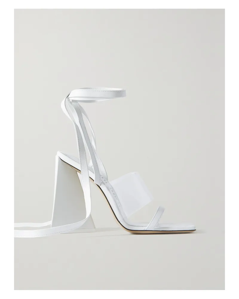ATTICO Isa Sandalen Aus Leder Und Pvc - Weiß Weiß