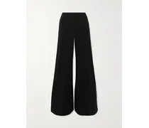 Elephant Stretch-jersey Wide-leg Pants - Black