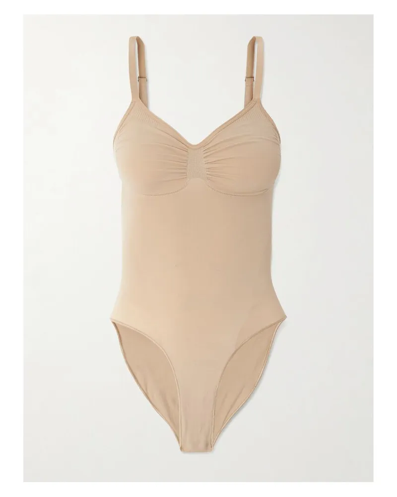 SKIMS Seamless Sculpt Brief Bodysuit – Clay – Body - Neutral Neutral