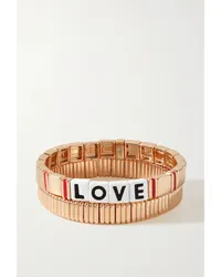 Roxanne Assoulin en Love Set aus Zwei farbenen Armbändern Gold