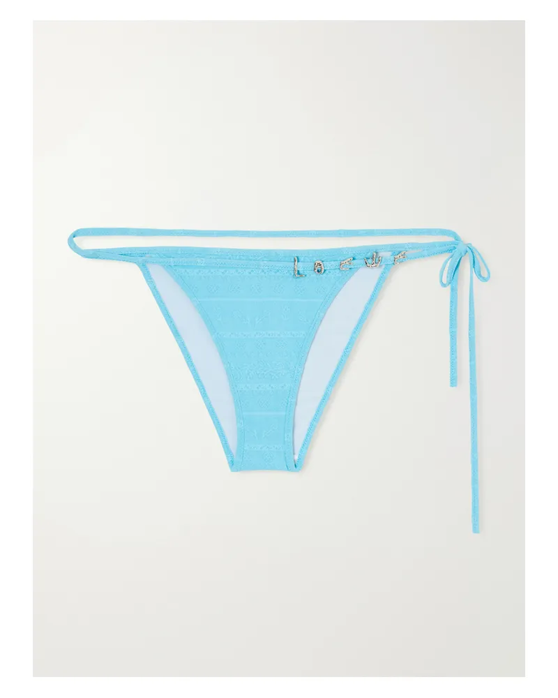 Loewe Jacquard Bikini Briefs - Blue Blue