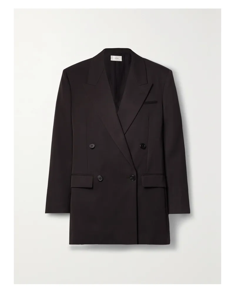 The Row Myriam Doppelreihiger Blazer Aus Woll-twill - Braun Braun