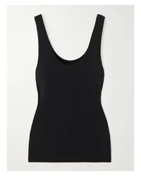 Another Tomorrow Tanktop aus Stretch-jersey aus einer Lyocell-baumwollmischung Schwarz