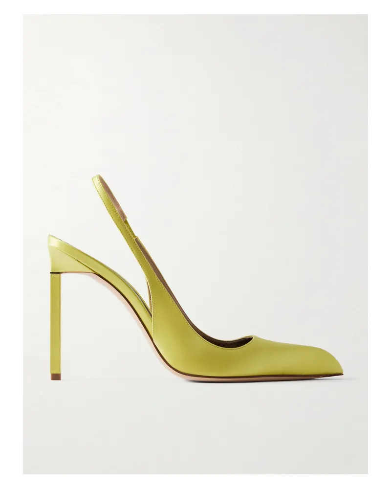 Tom Ford Slingback-pumps Aus Satin - Gelb Gelb