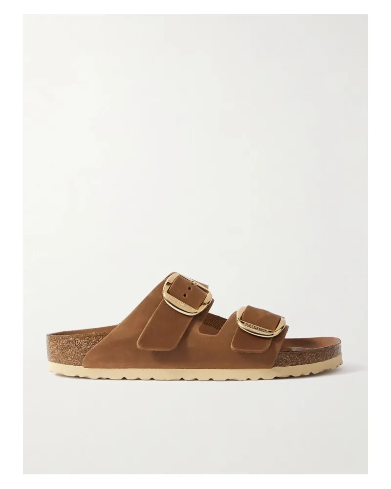 Birkenstock Arizona Pantoletten Aus Geöltem Leder - Braun Braun