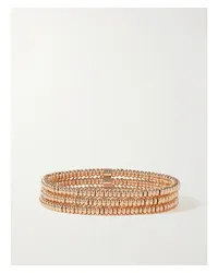 Roxanne Assoulin The Corduroy Bunch Set aus Drei farbenen Armbändern Gold